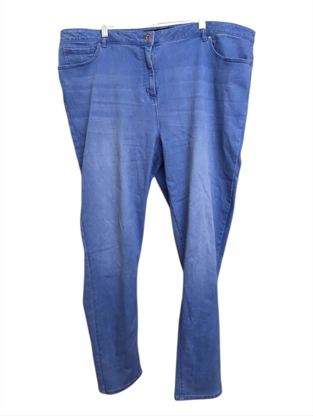 Long Tall Sally Denim Jeans Plus Size 24 Blue Stretch Straight Leg Tall